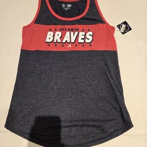 Campus Lifestyle MLB Atlanta Braves Retro Tank Top Tee Womens M - NEW